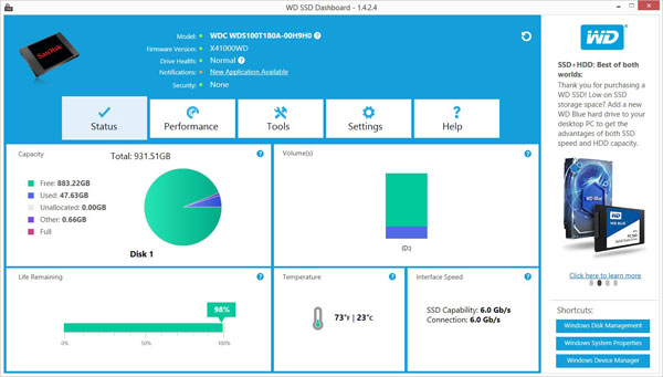 WD SSD Dashboard 5.3.2.4 instal the new